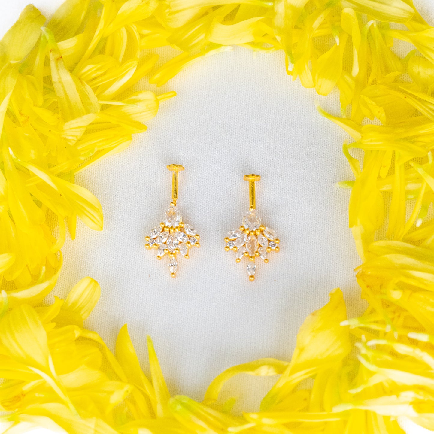 Rooh Silver Bugadi Earrings