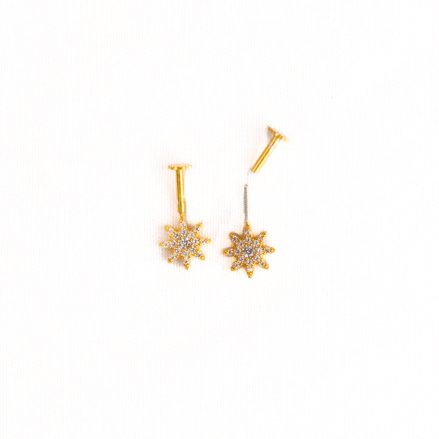 Dia Silver Bugadi Earrings