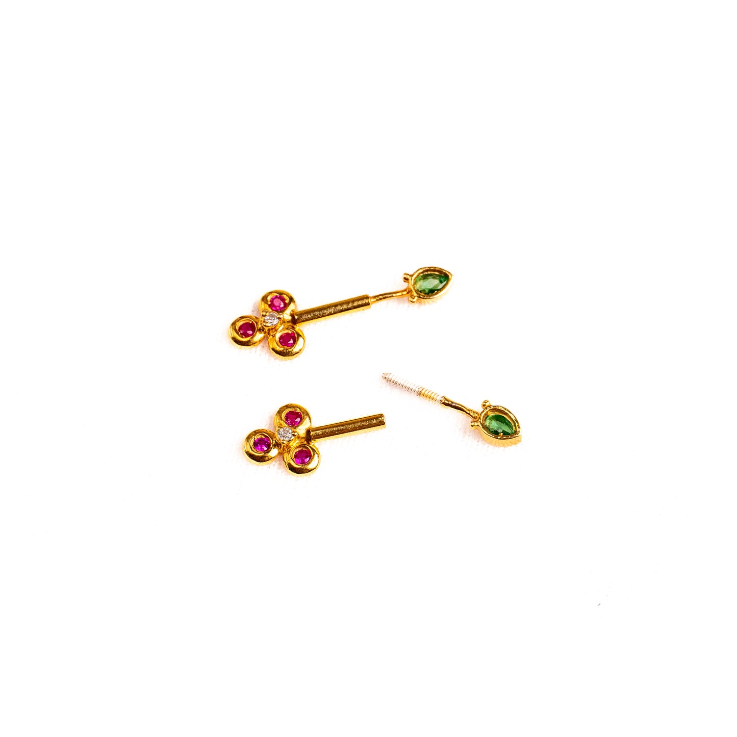 Aachari Silver Bugadi Earrings