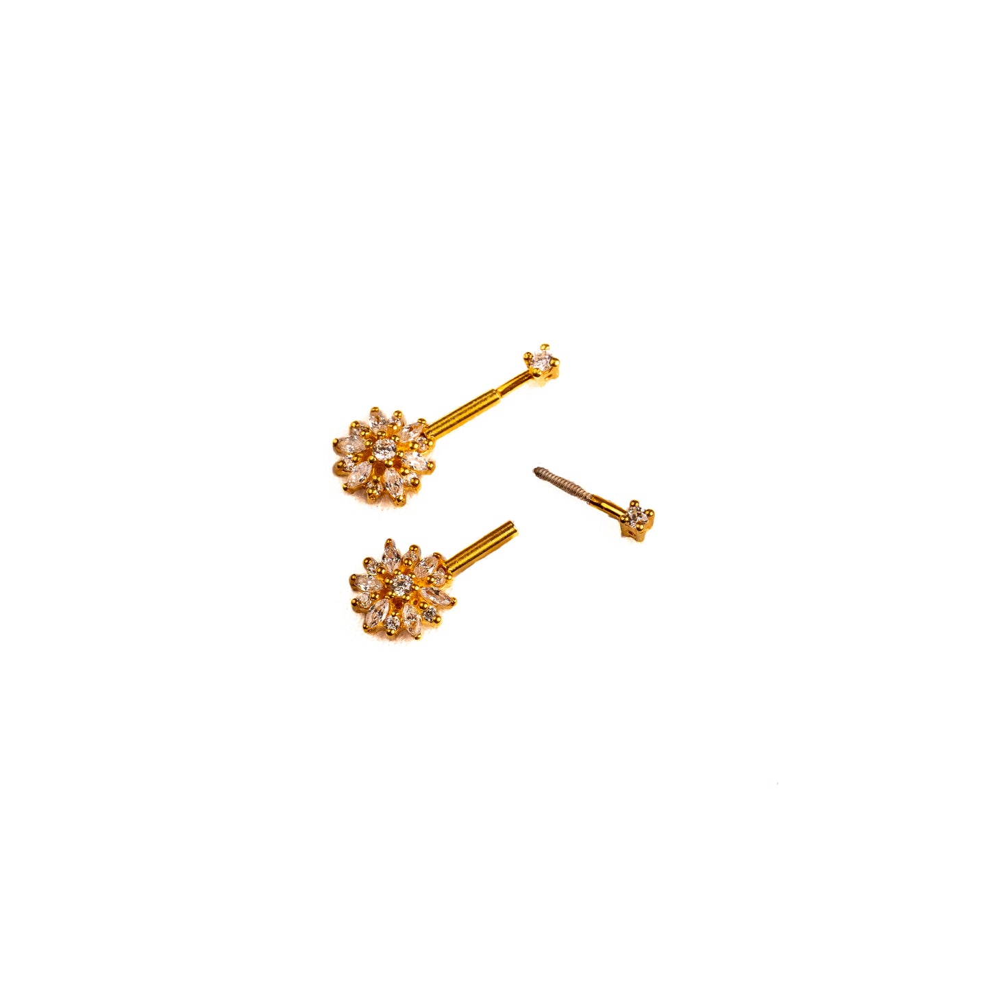 Chettinadu Silver Bugadi Earrings