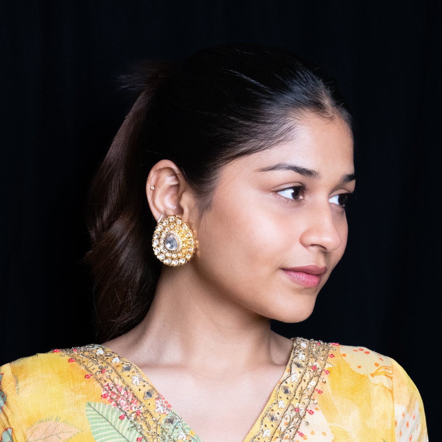 Polki Paan Studs