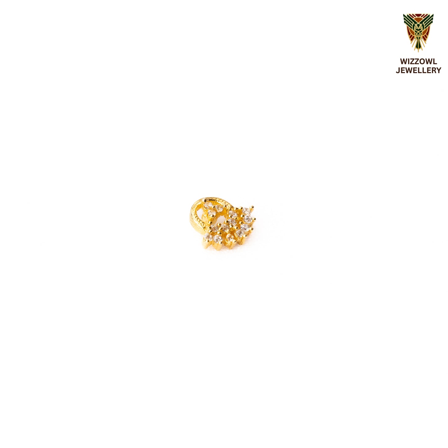Silver nosepins featuring traditional motifs with a modern design twist, displayed on a neutral background.