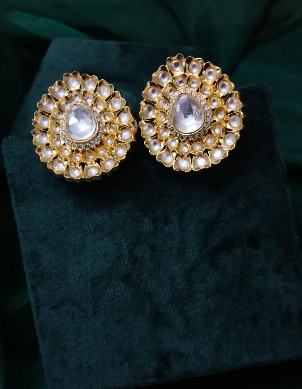 Polki Paan Studs