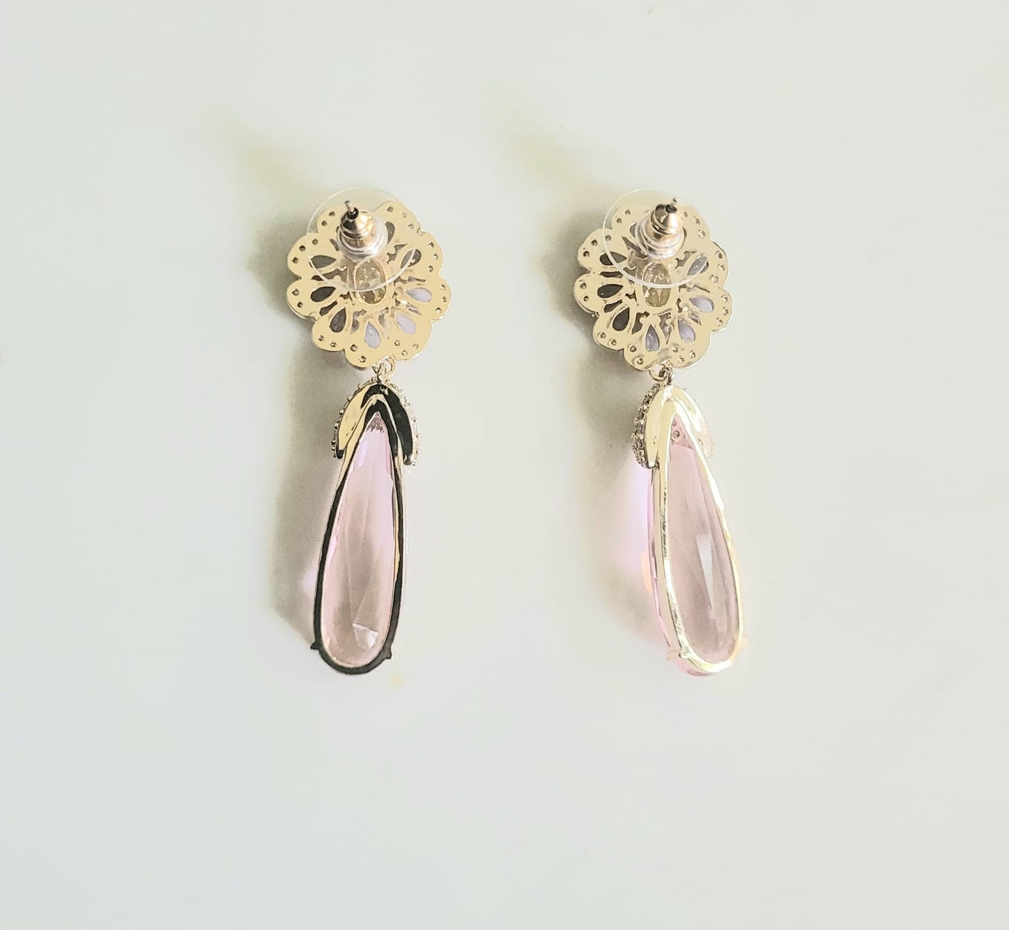 Pear Drop Flower Earrings