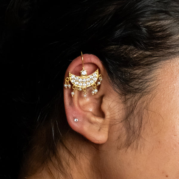 Bugadi Silver Earrings