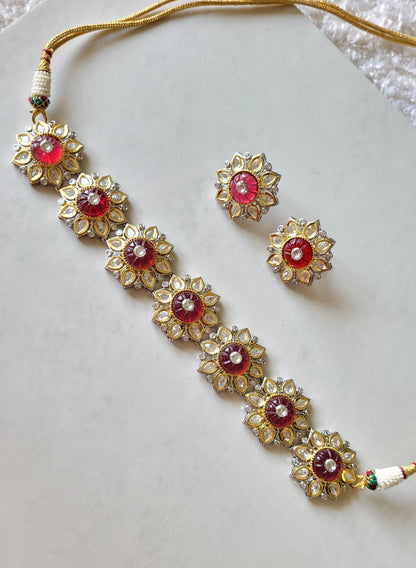 Phool Polki Choker Set