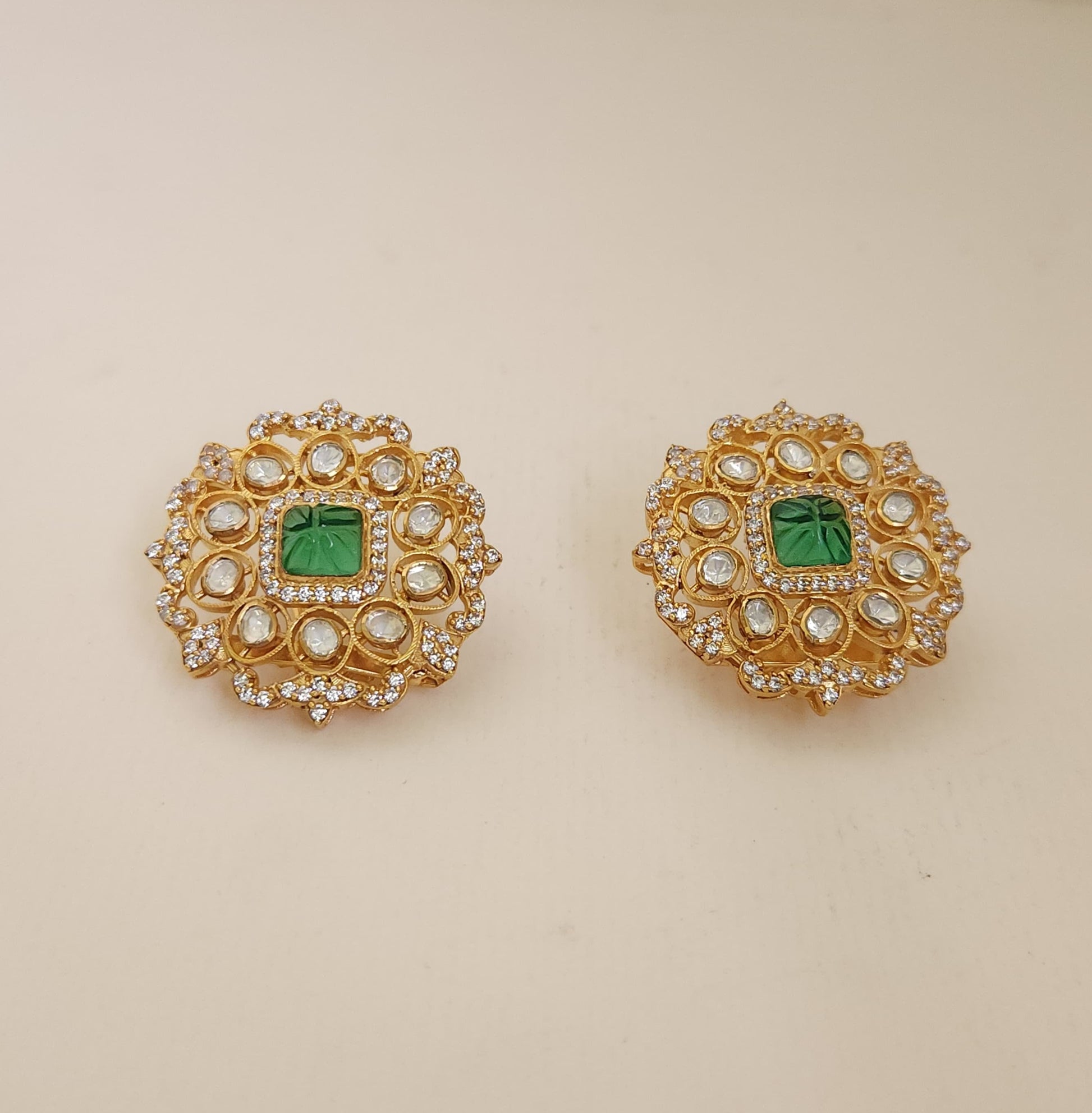 Aadith Polki Earring Studs