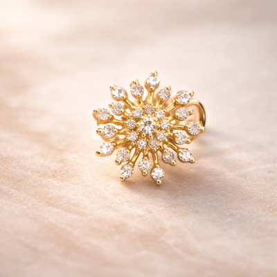 Ayat 925 Silver Nose Pin for Women