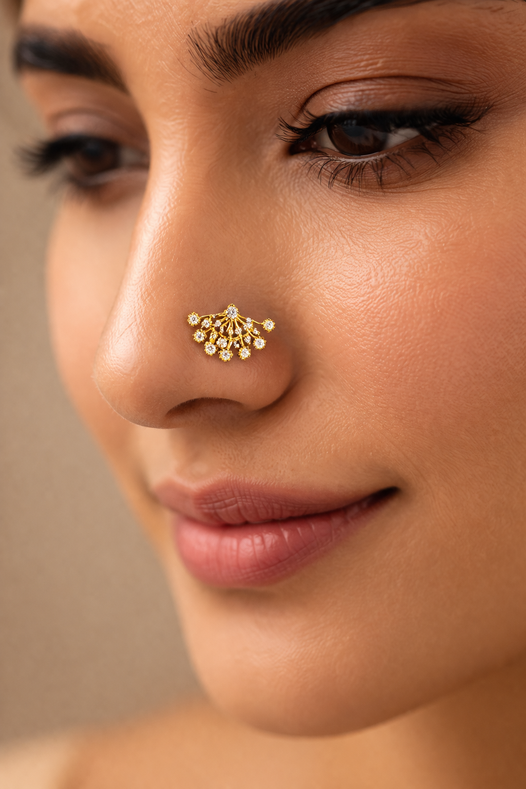 Kavi 925 Silver Nose Pin for Women