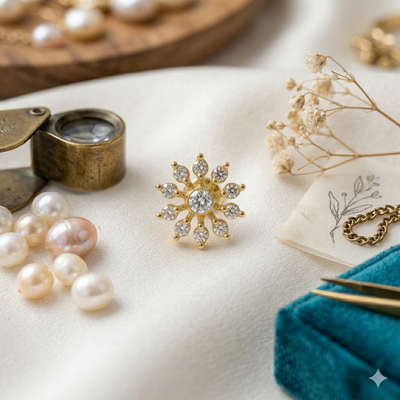 Amour silver Nosepins