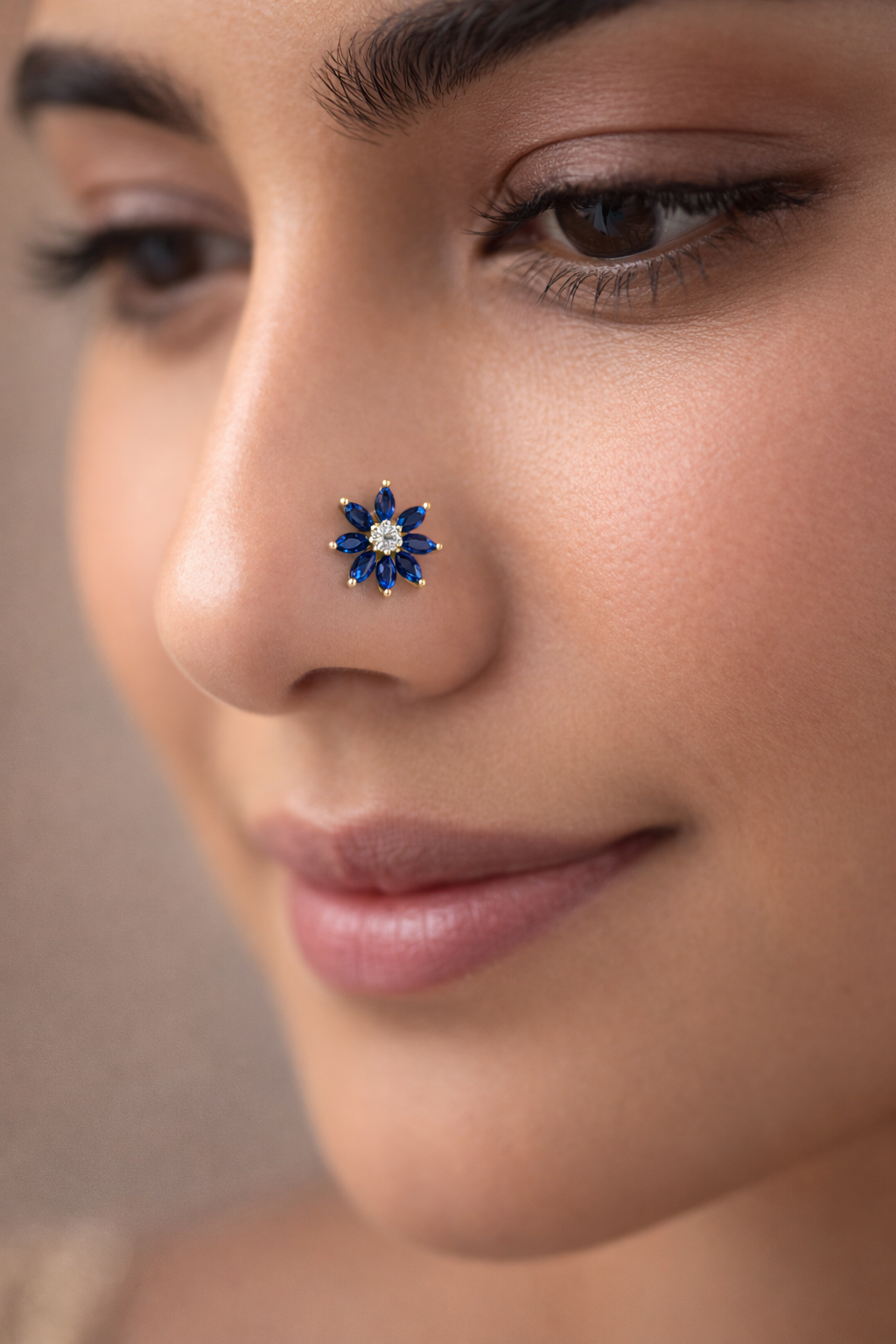 Sage 925 Silver Nose Pin for Women