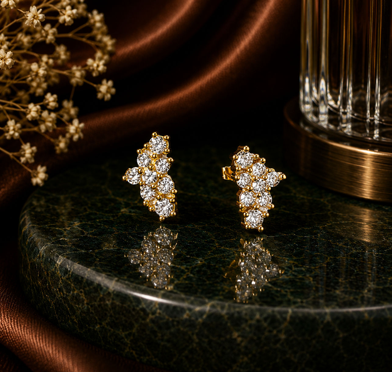 Bloom Silver Earrings
