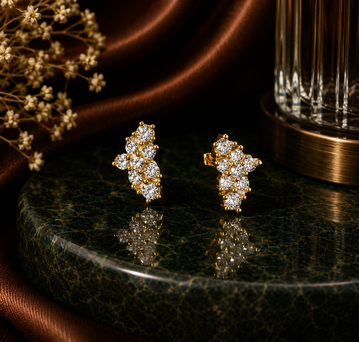 Bloom Silver Earrings