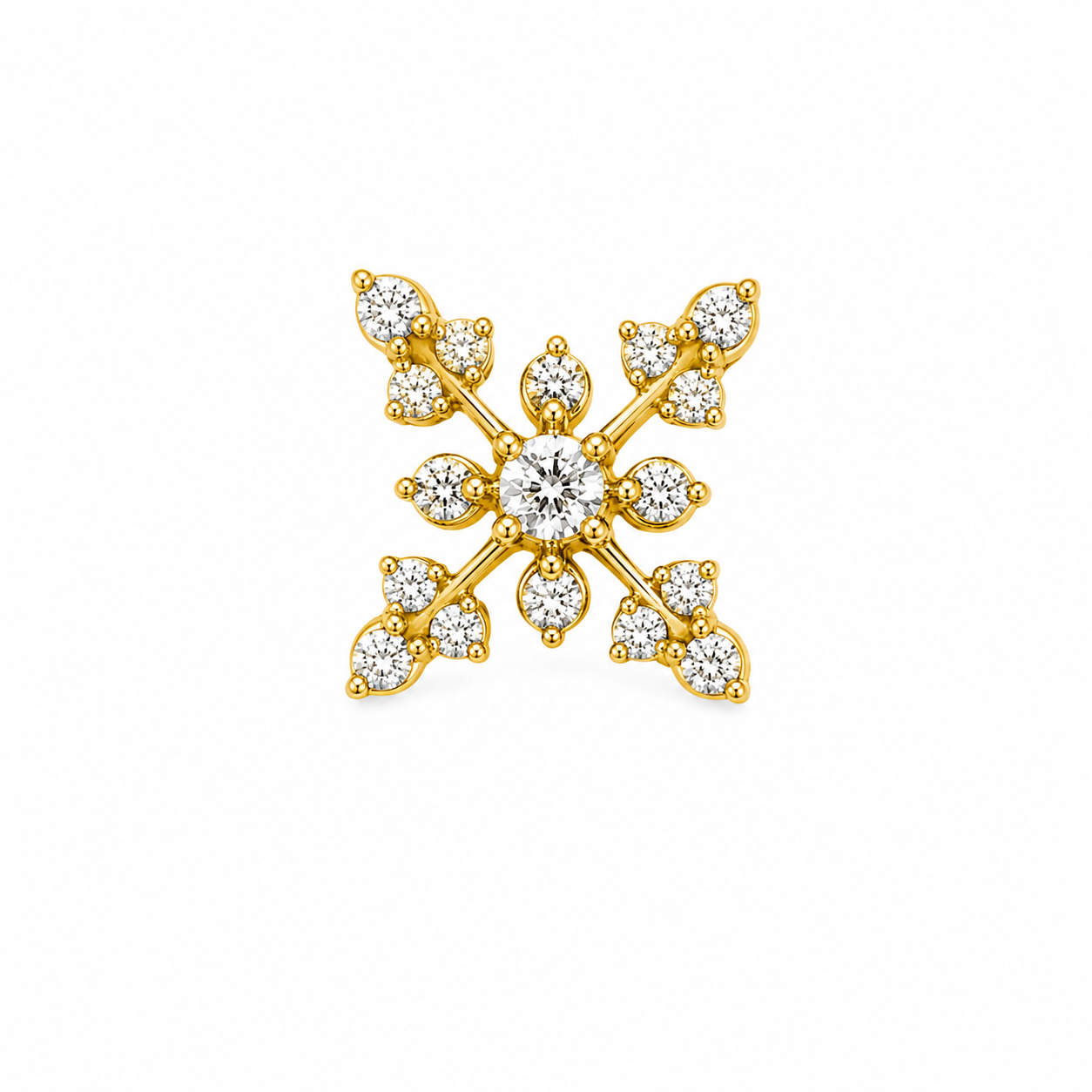 Chaar Kali 925 Sterling Silver Nose Pin for Women