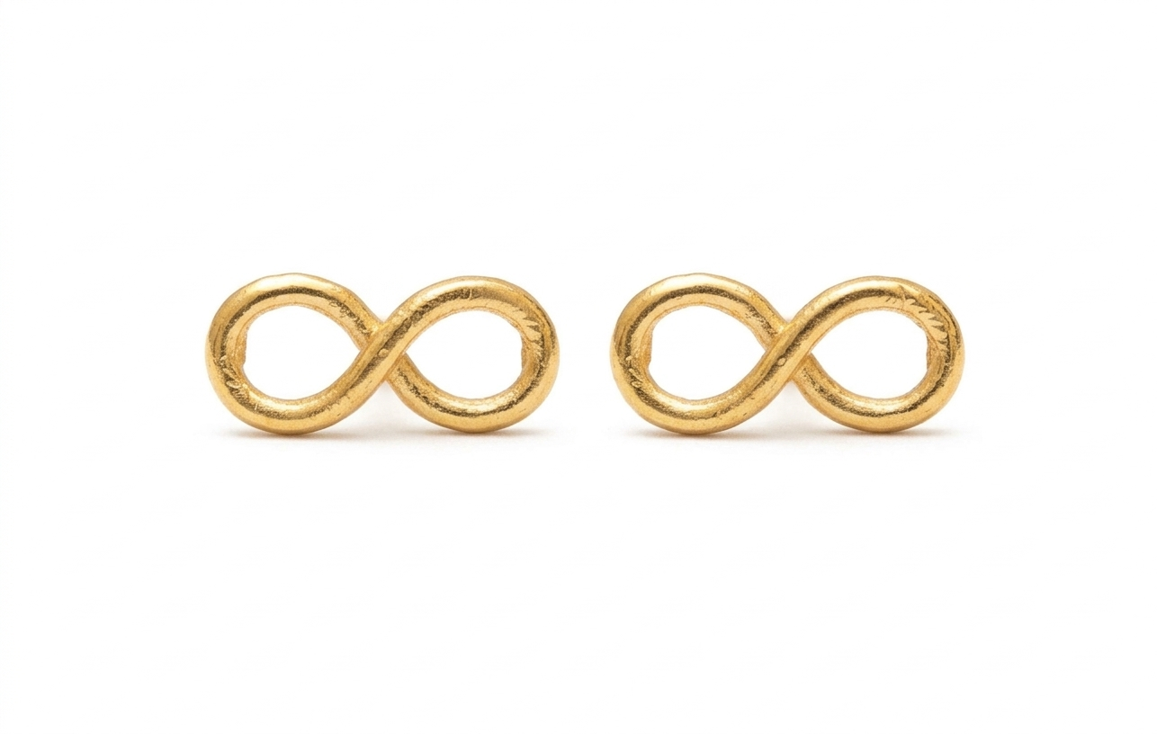 Infinityplain 925 Silver Studs