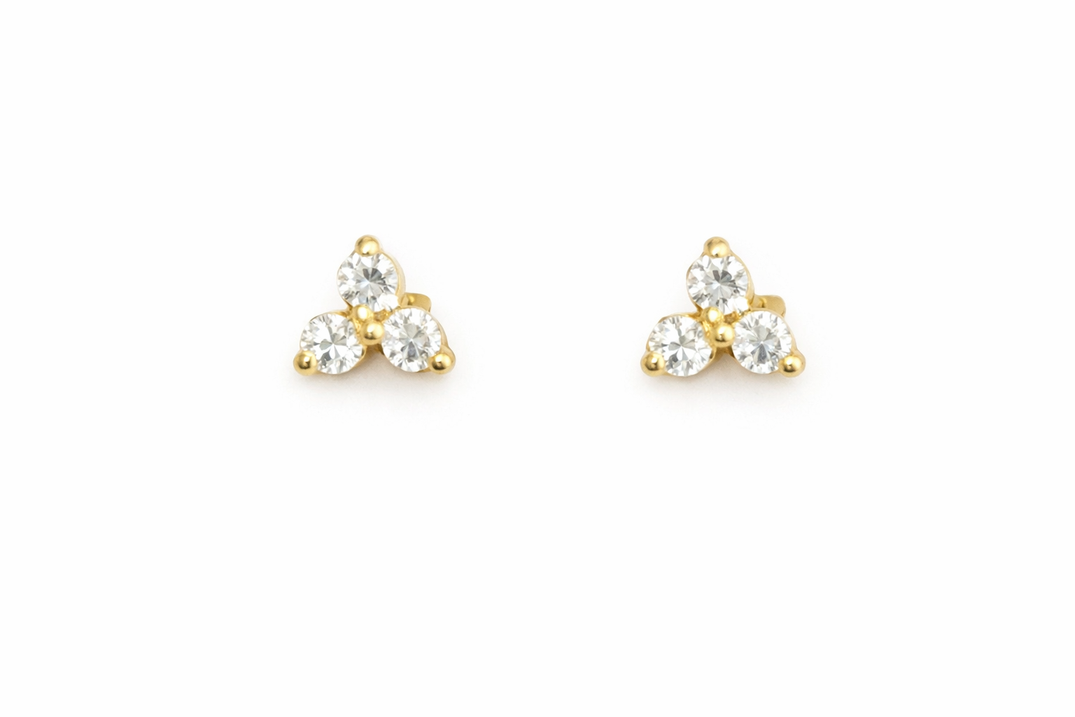 Threedot 925 Silver Studs