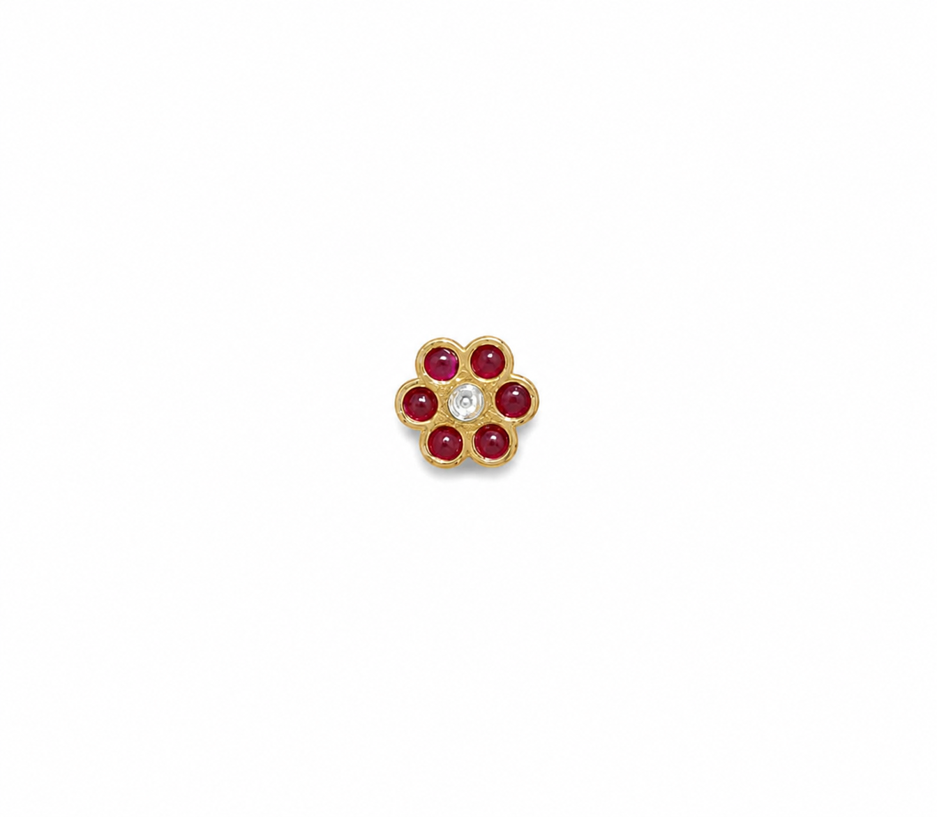 Flower Thalpai 925 Silver Nose Pin for Women