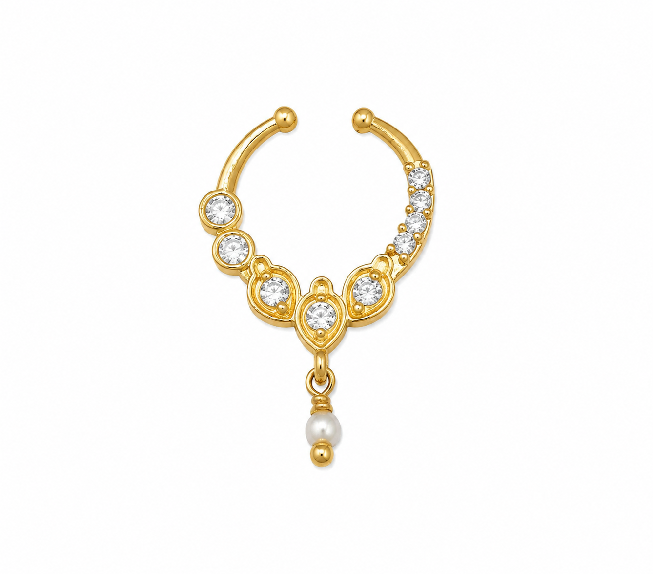 Silver 925 Septum Nose Pin 48