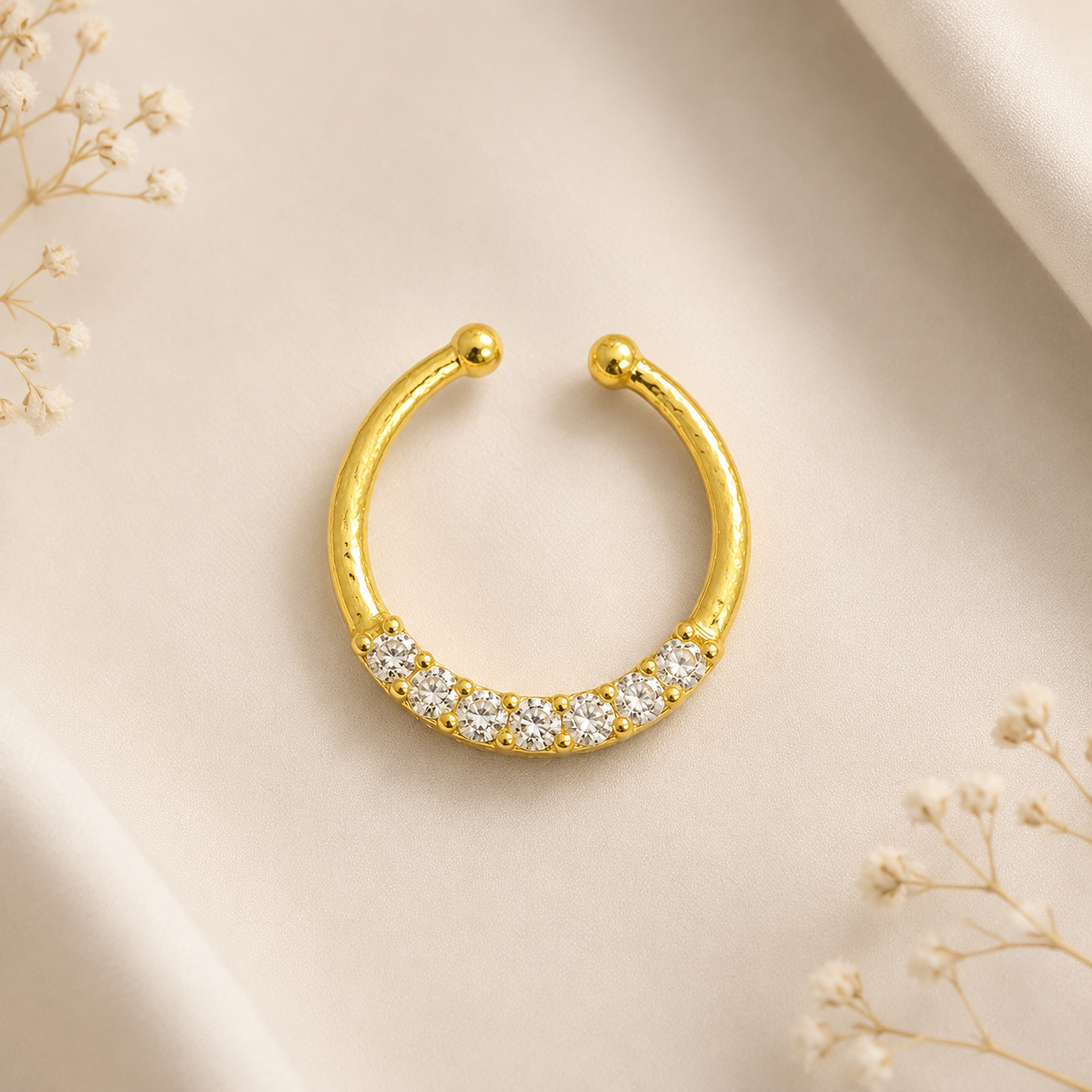 Silver 925 Septum Nose Pin 44