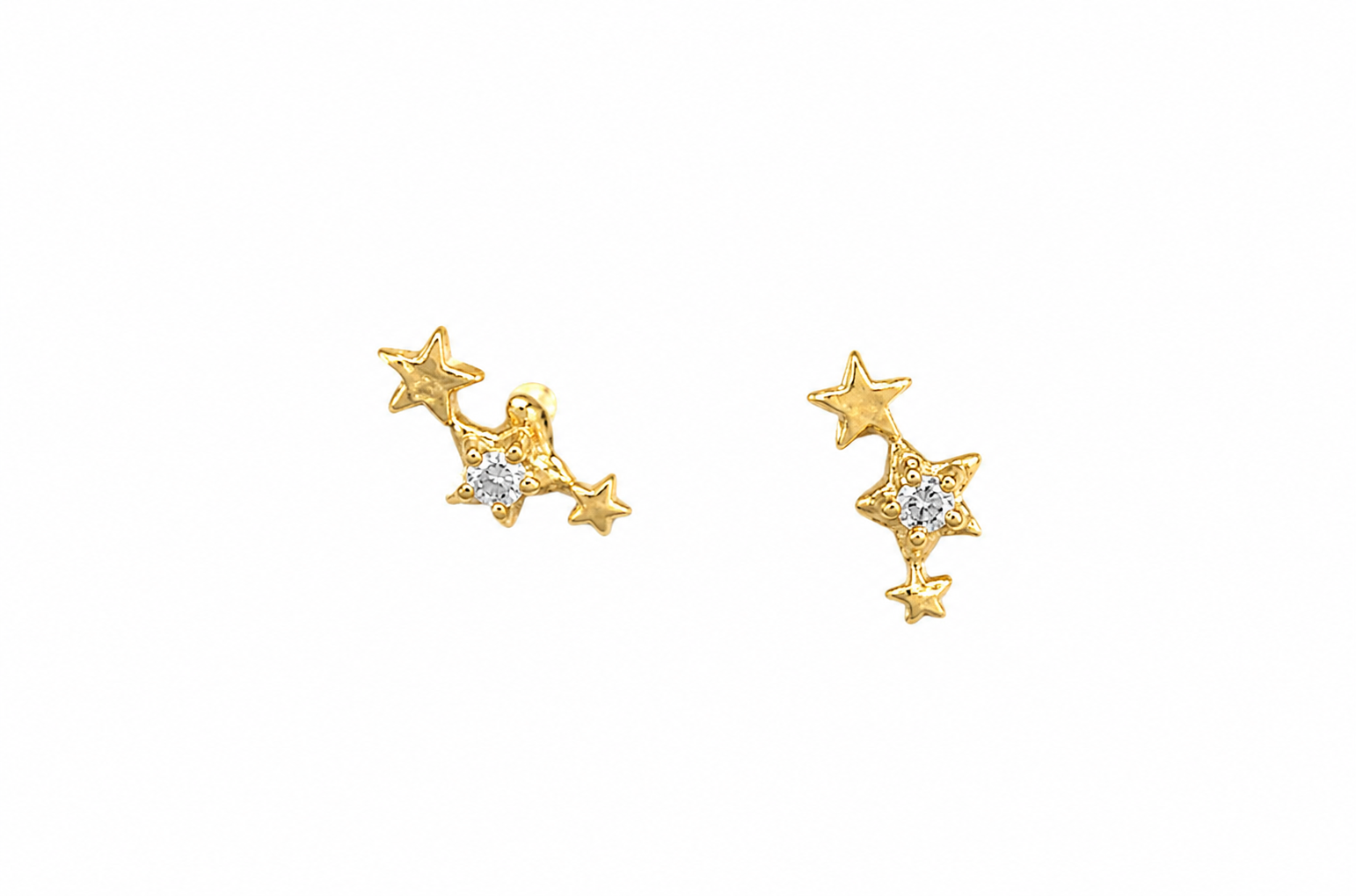 3star 925 Silver Studs
