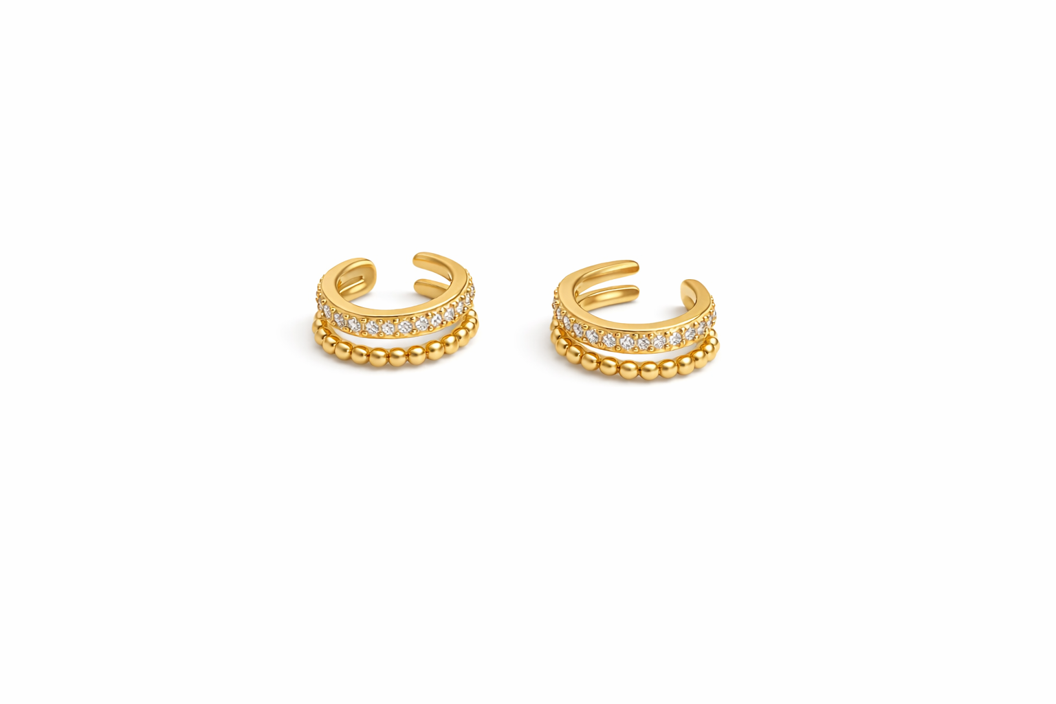 Trio Silver Earcuffs