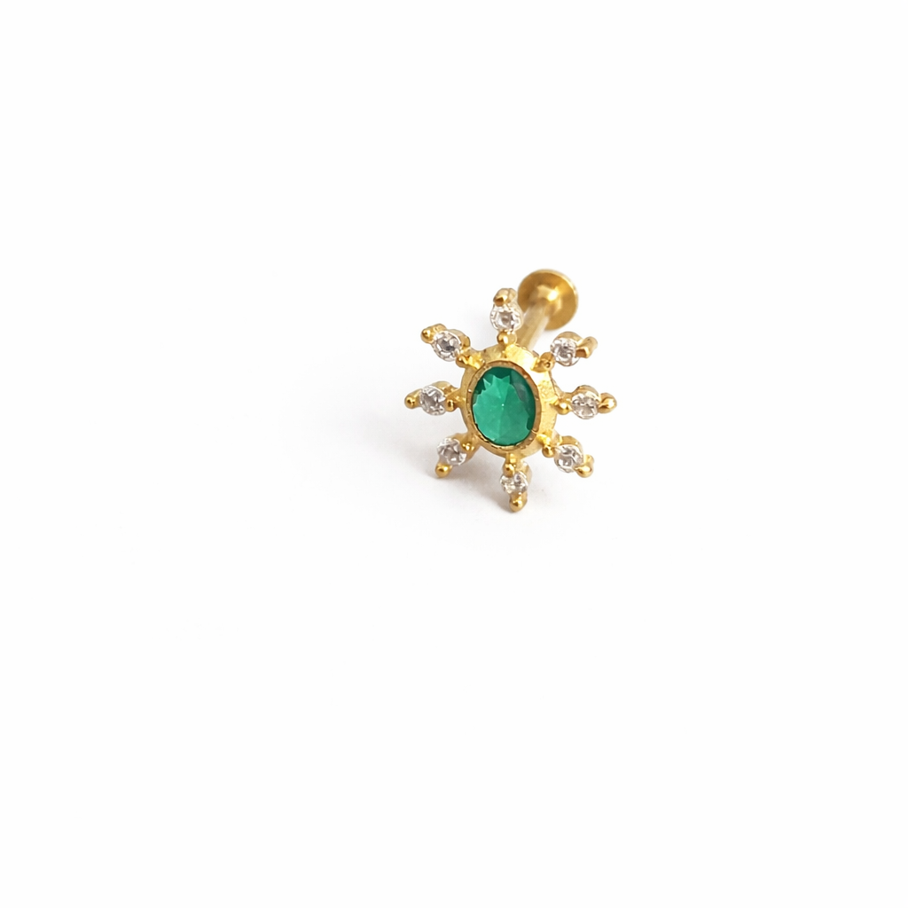 Akaarsh 925 Silver Nose Pin for Women
