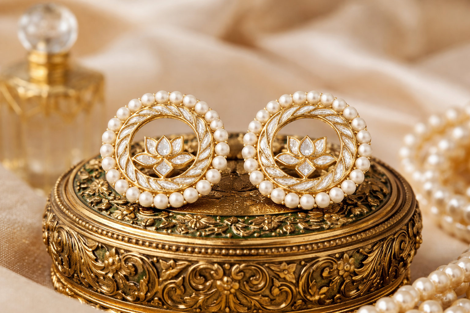 Shwet Kamal Studs
