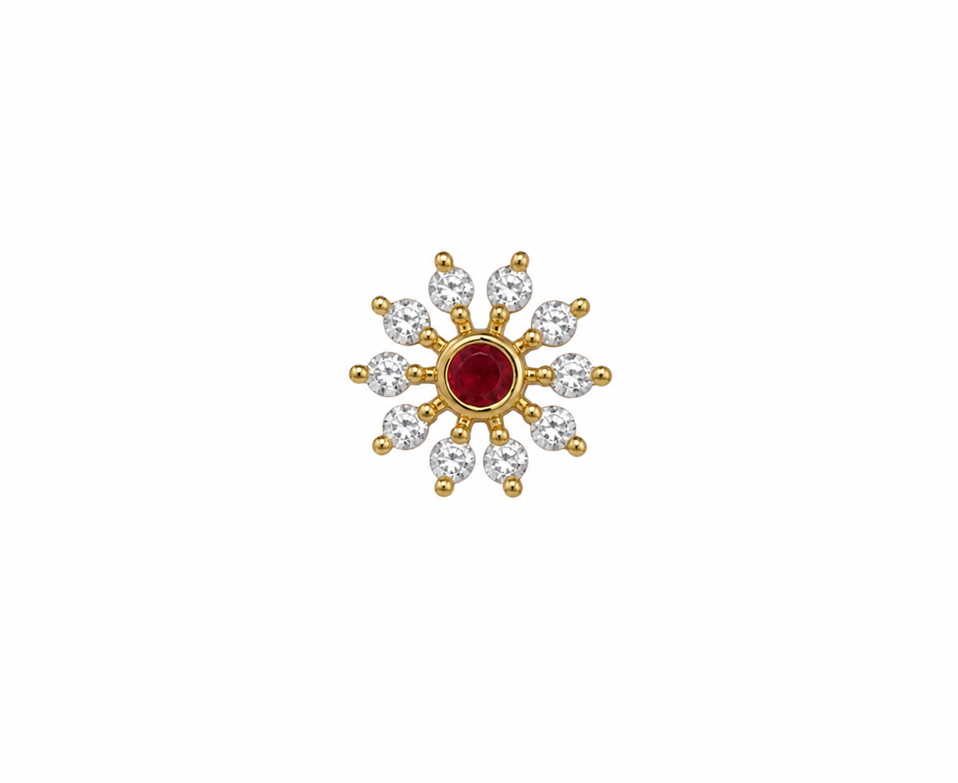 Amour 925 Silver Nose Pin for Women