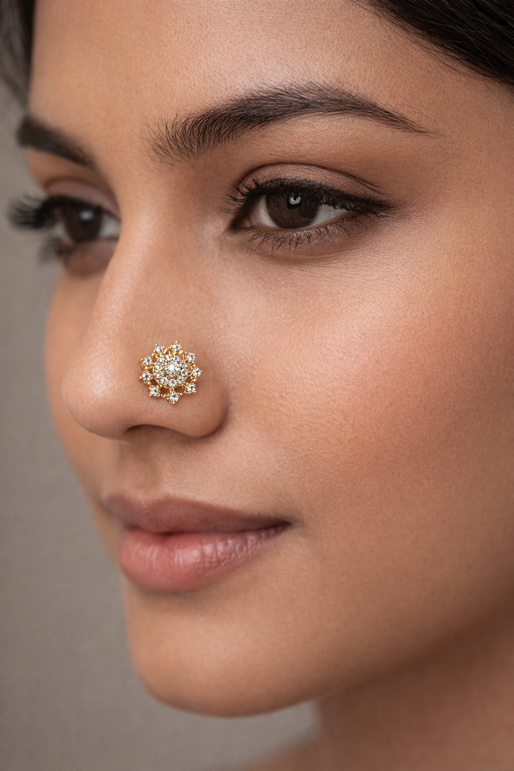 Chavi 925 Sterling Silver Nose Pin for Women