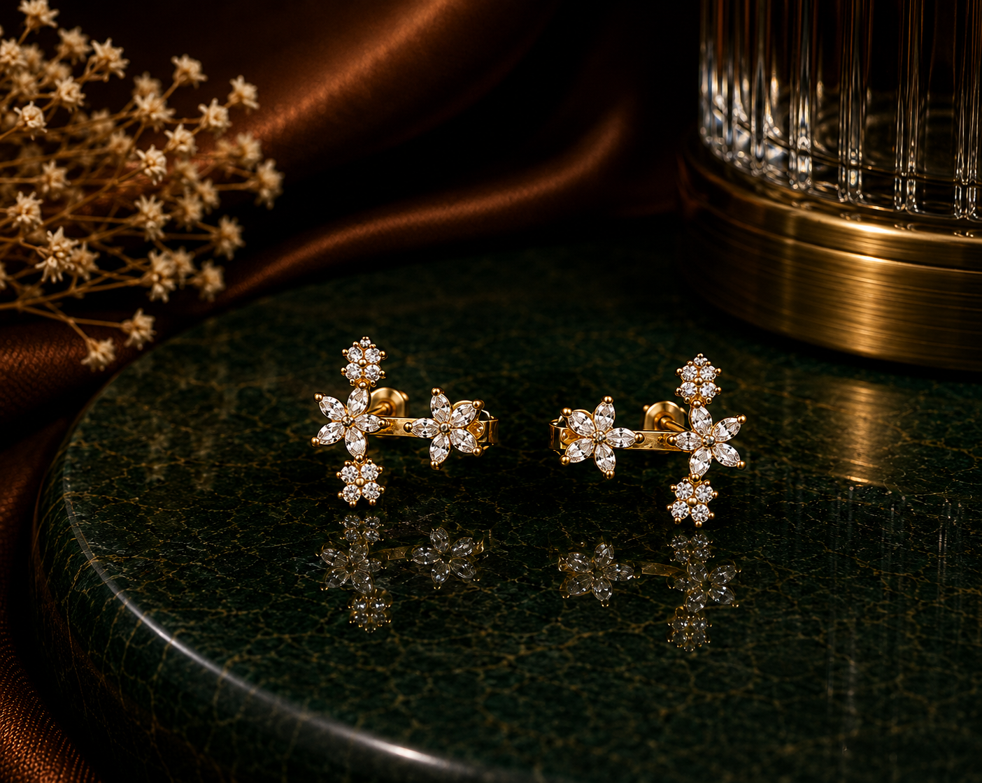 Sitara Silver Earrings