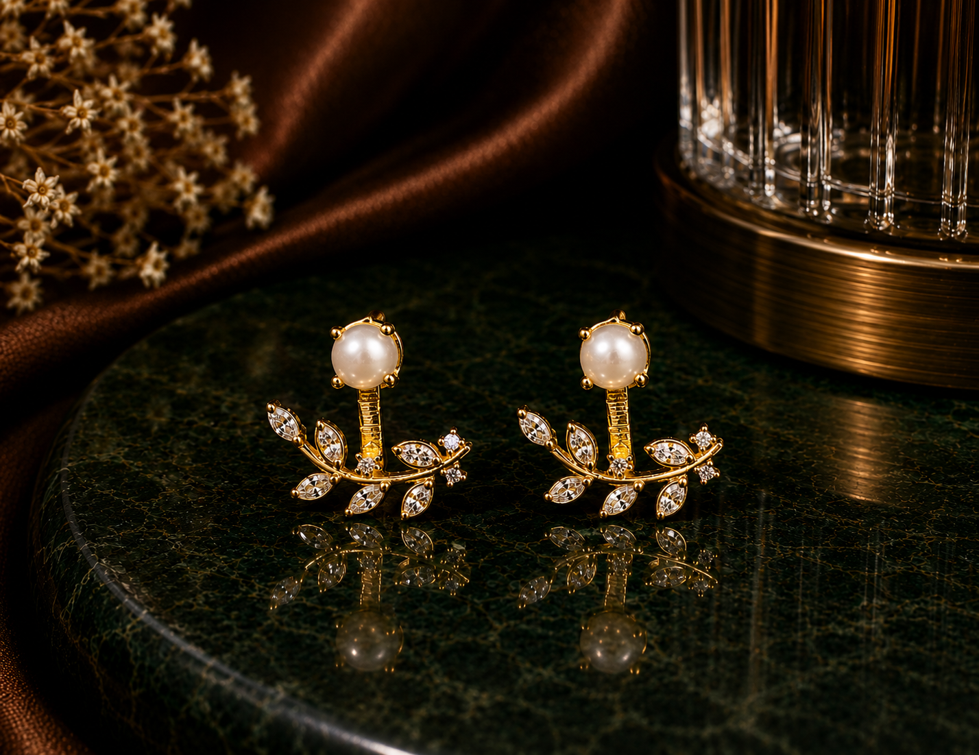 Pearl Silver Earrings