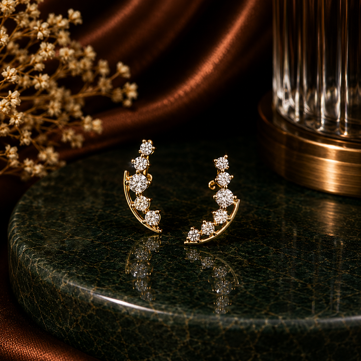 Meha Silver Earrings