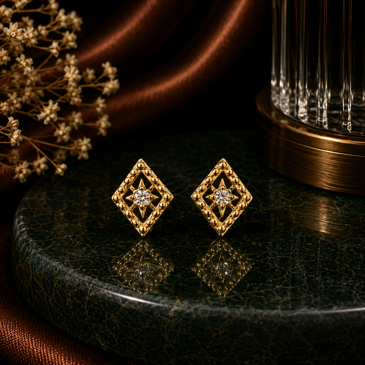 Crystal 925 Silver Studs