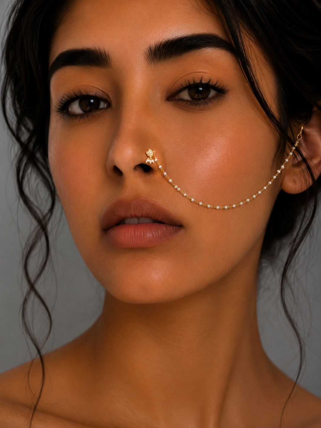 Naath Silver Nosepins (w/wo chain)