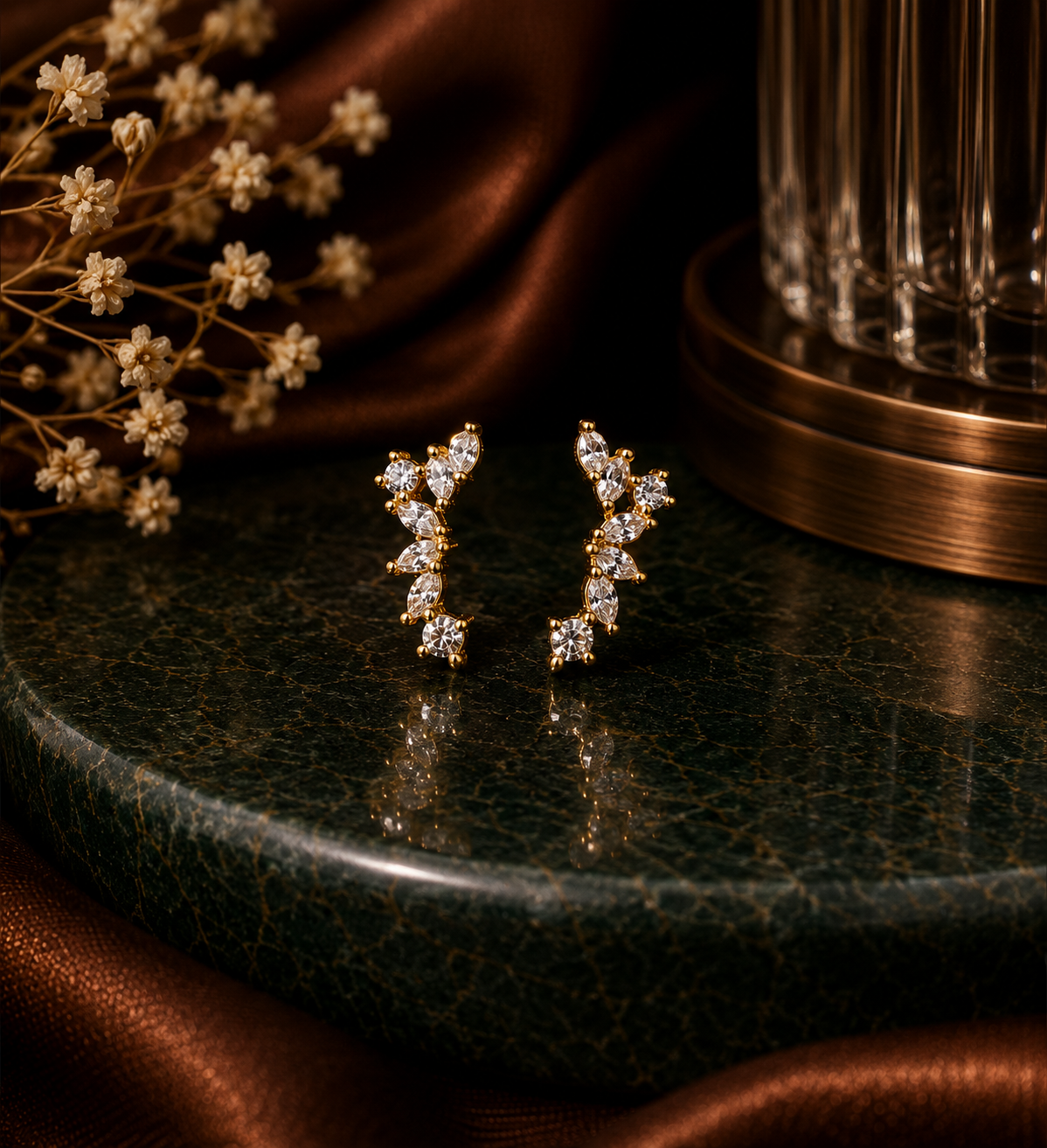 Ruhi Silver Earrings