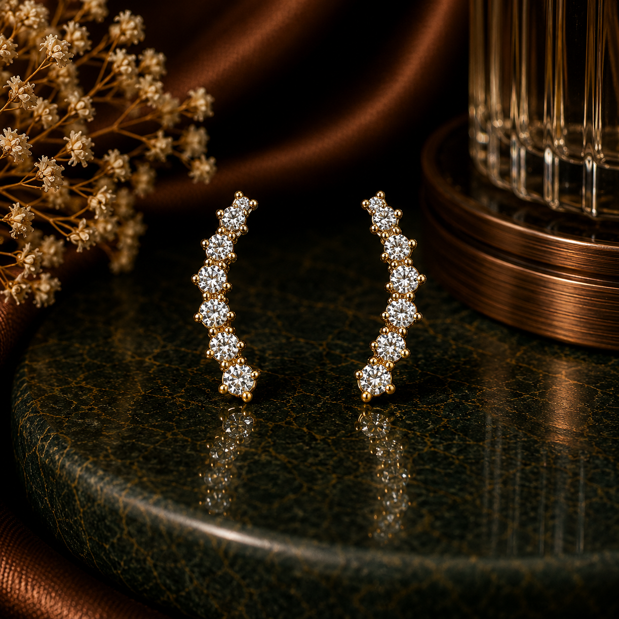 Indrani Silver Earrings