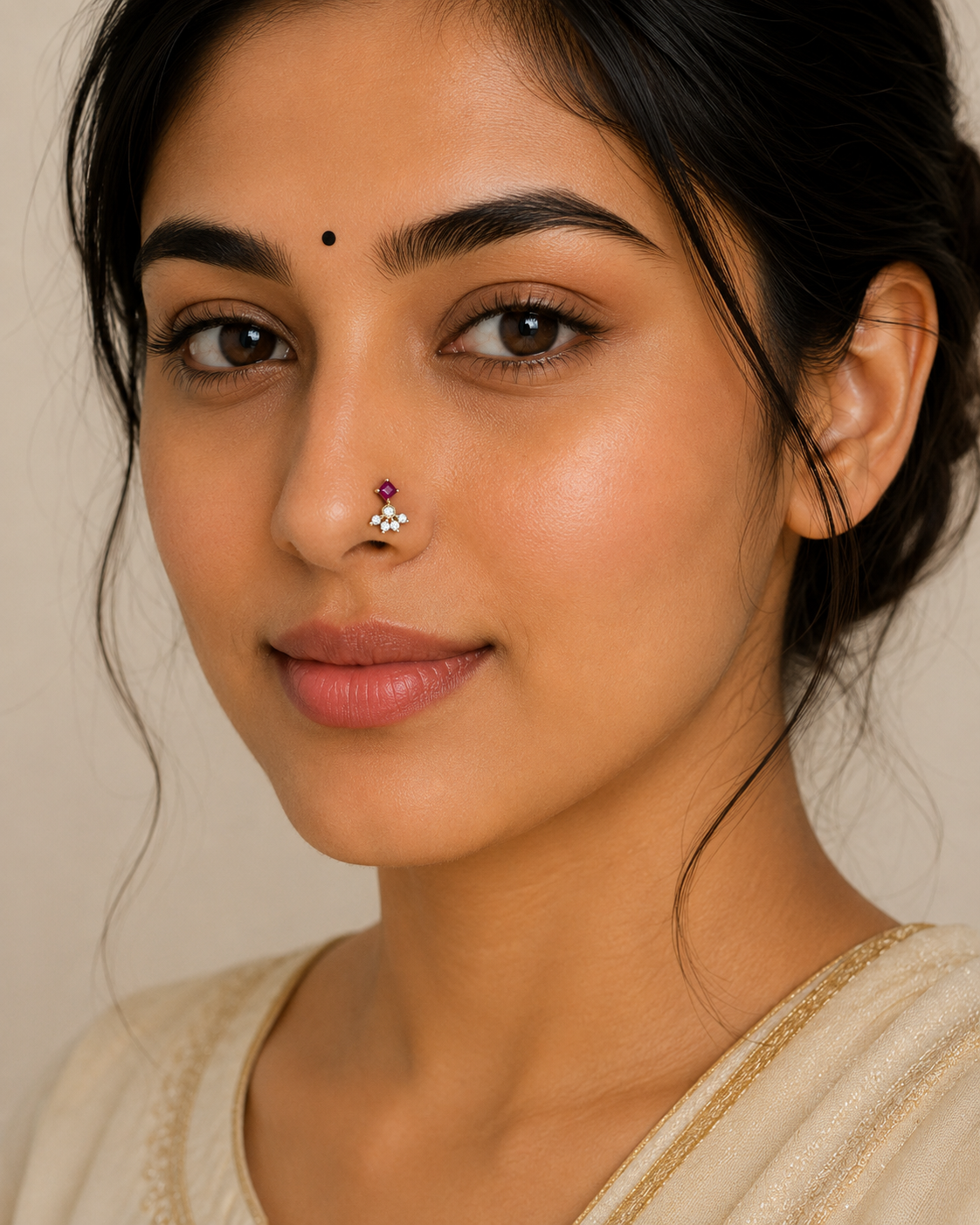 Raasha Silver Nosepins