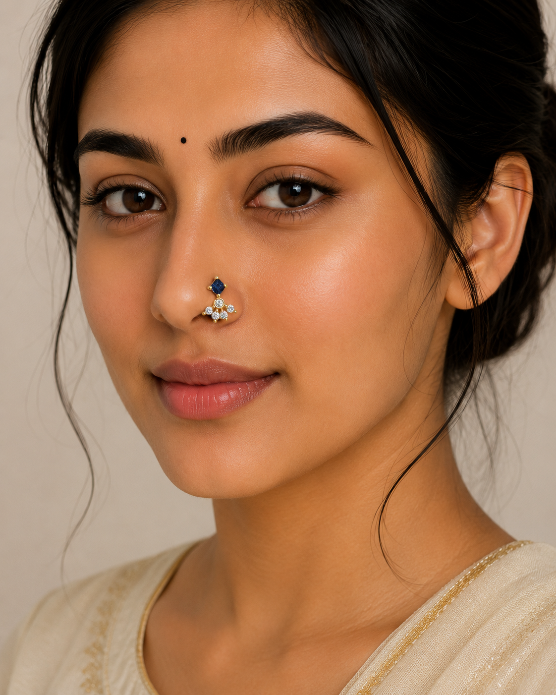 Raasha Silver Nosepins