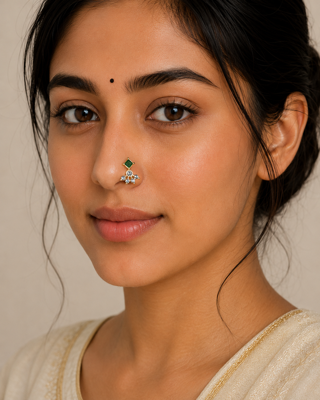 Raasha Silver Nosepins
