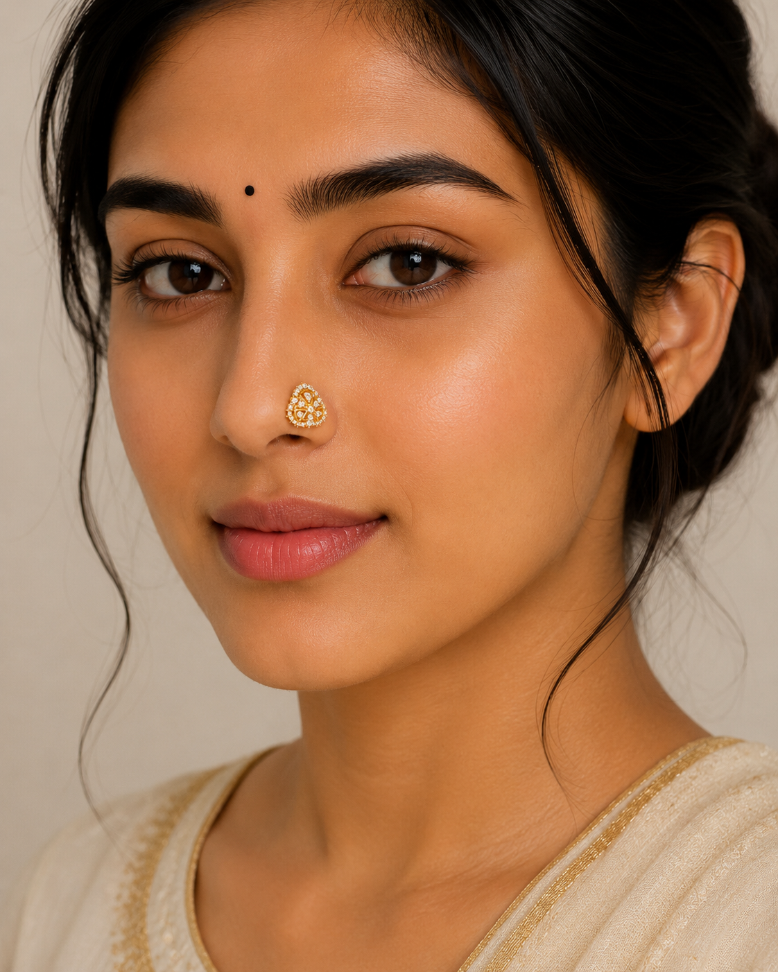 Rim 925 Silver Nose Pin for Women