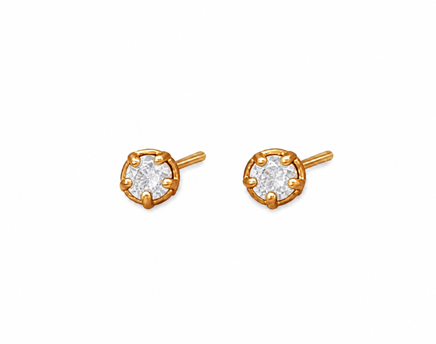 Prong 925 Silver Studs