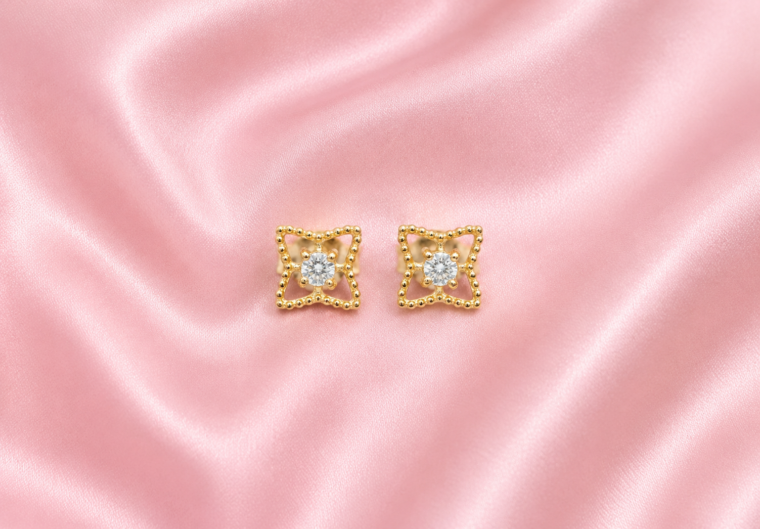 Square Spark 925 Silver Studs