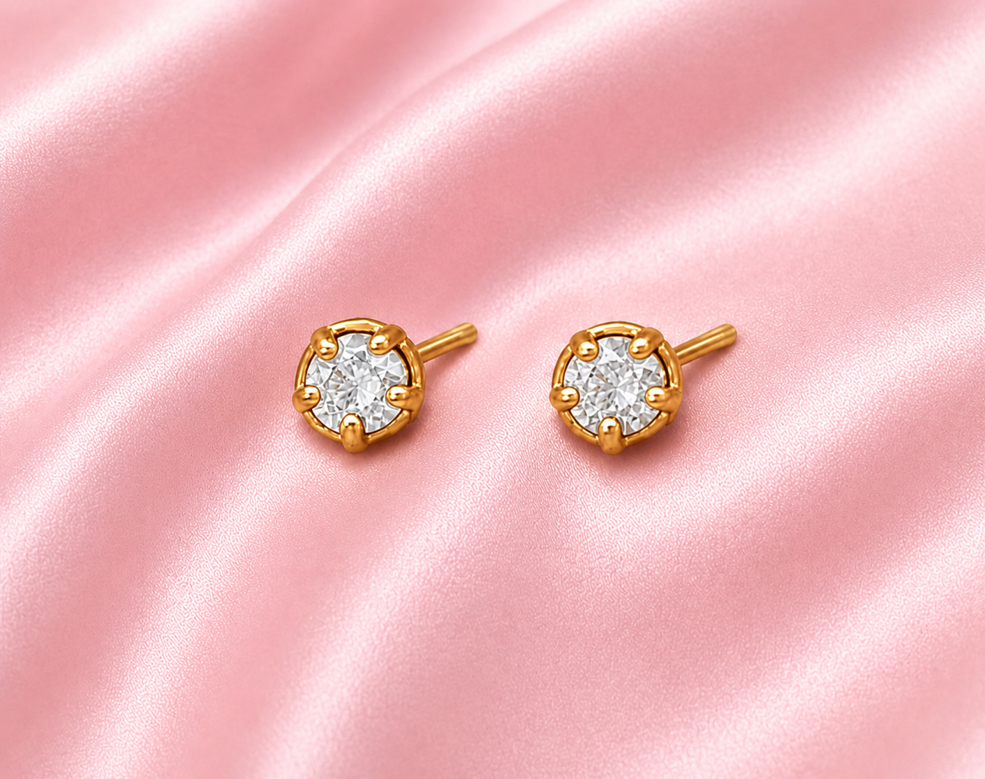 Prong 925 Silver Studs