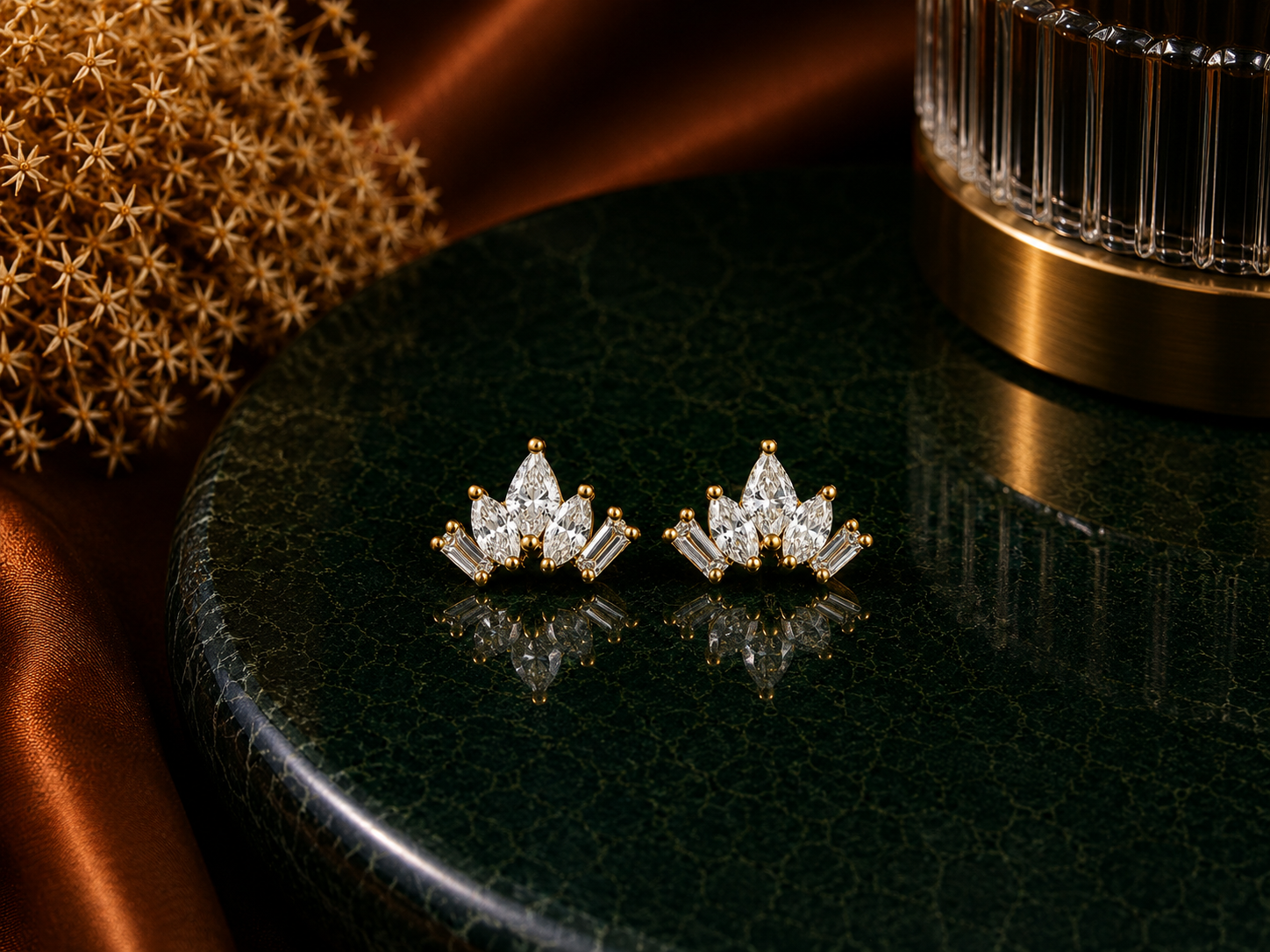 Crown Arc 925 Silver Studs