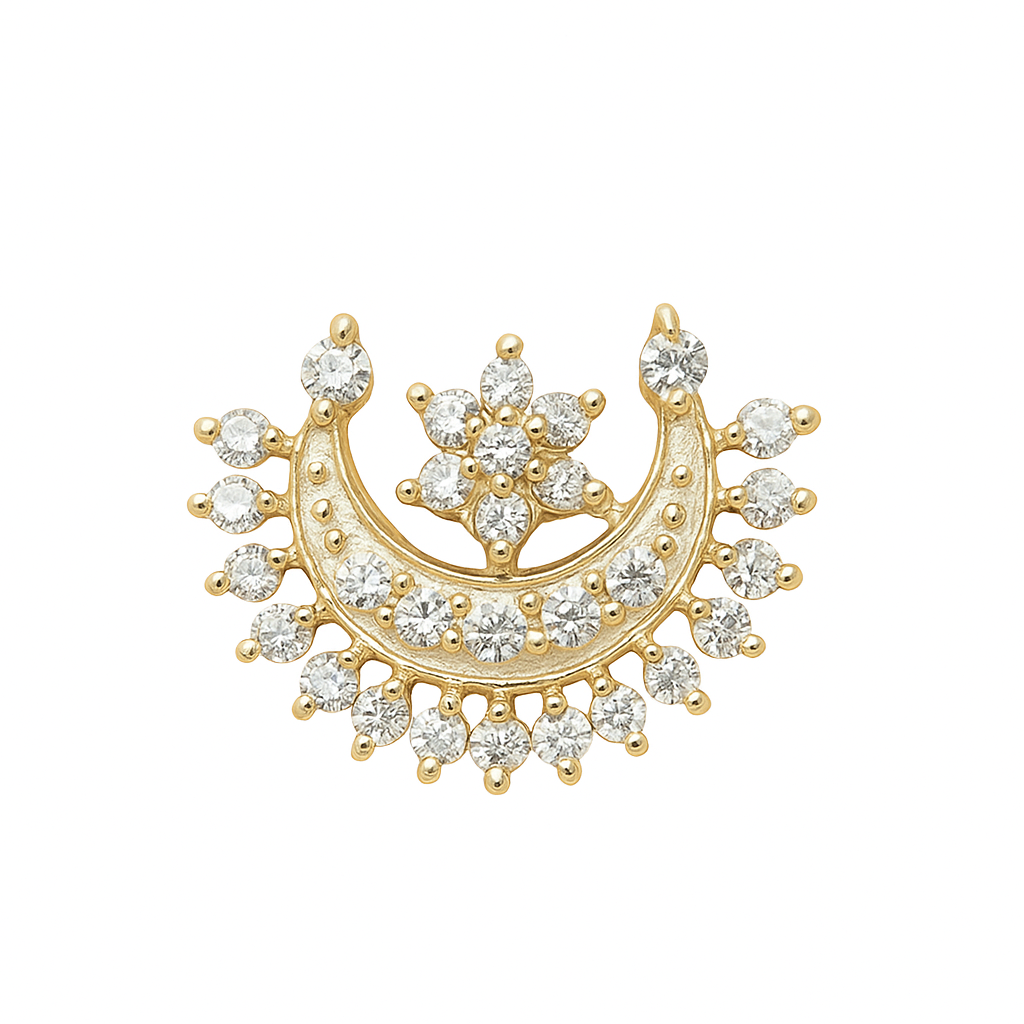 Etasha 925 Silver Nose Pin for Women