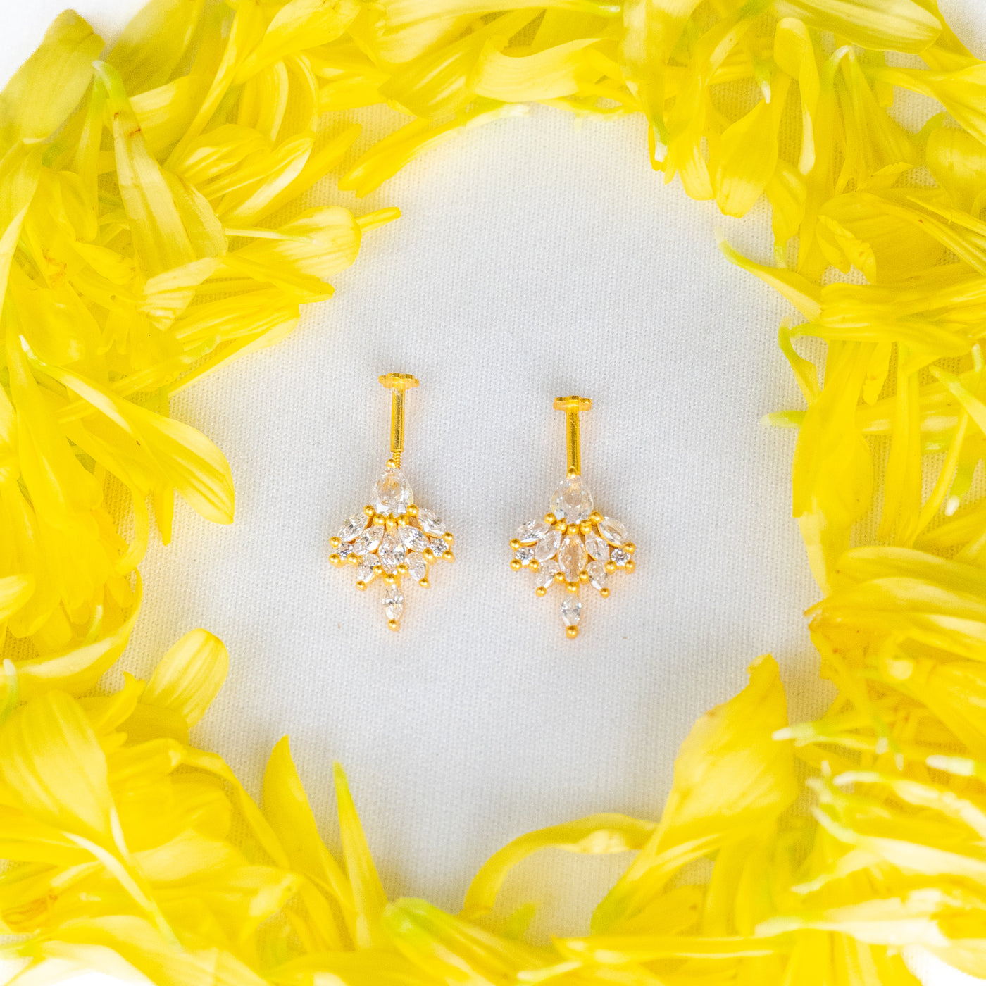 Rooh Silver Bugadi Earrings