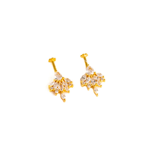 Rooh Silver Bugadi Earrings