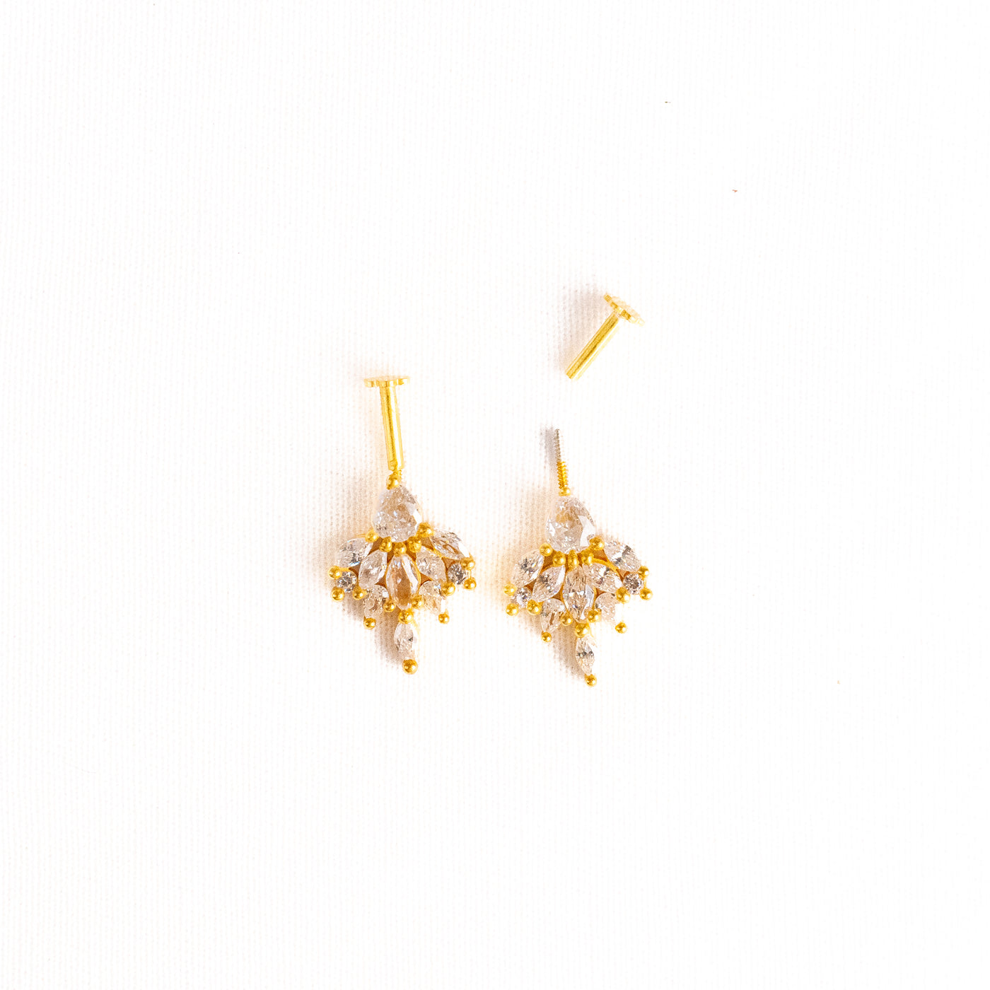 Rooh Silver Bugadi Earrings