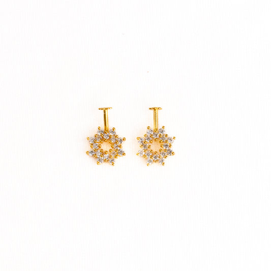 Nura  Silver Bugadi Earrings
