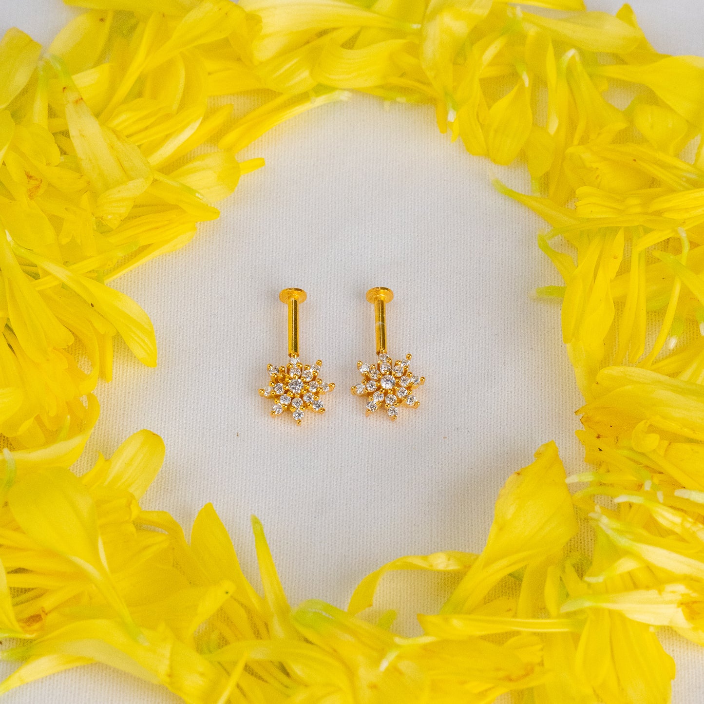 Tiva Silver Bugadi Earrings